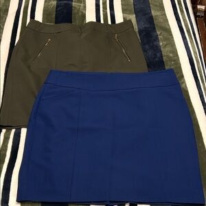 RW&CO. Blue and Olive  Skirt Duo